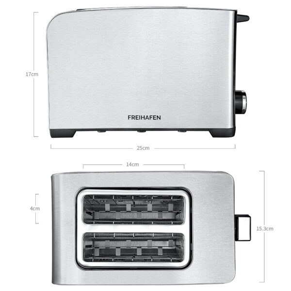 FREIHAFEN 800 watts Double Toaster Maker The perfect start to the day, with a crispy toast