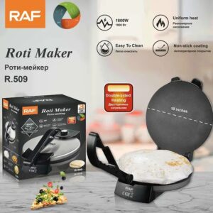 RAF Roti Maker R-509 Electr8c Chapati Maker 10 Inches Non-stick Plate 1800 Watts