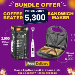 Bundle Offer Coffee Beater and Sandwich Maker