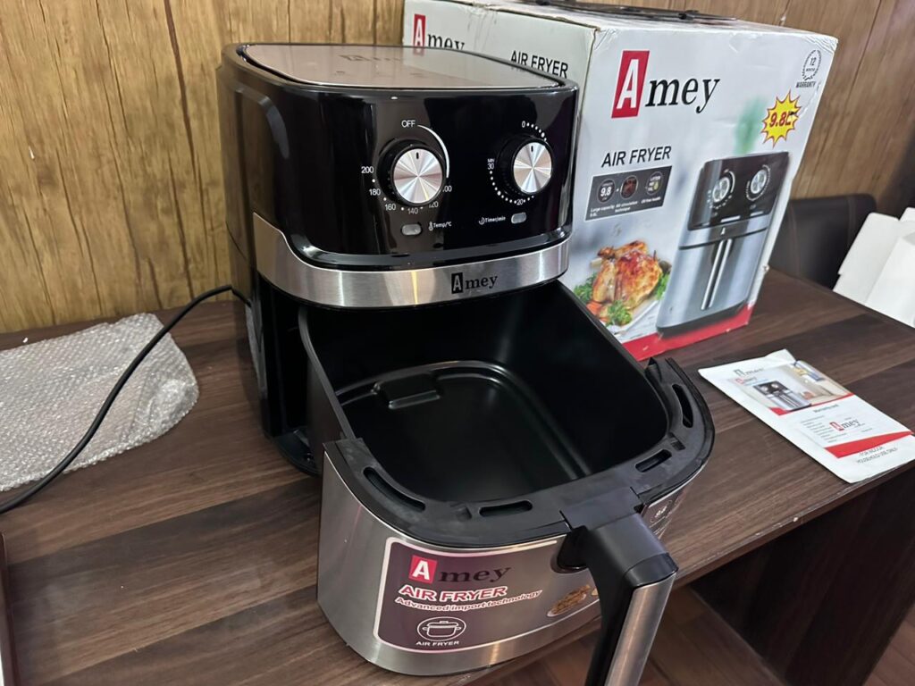 Amey Large Capacity Air Fryer - 1800W - 220V - 9.8L - Silver