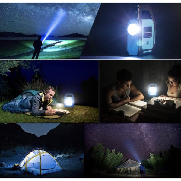 Solar Rechargeable 4 in 1 Emergency Charging light