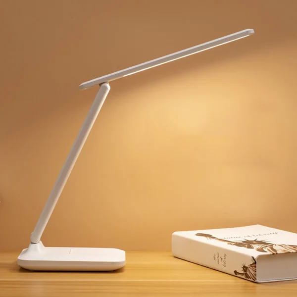 Rechargeable LED Stand Desk Lamp Modern Office Reading Table Light Touch Switch Bending USB Plug by Home Appliances Warehouse Lahore