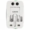 Universal Travel Adapter Plug - 4-in-1 International Power Converter with Safety Features